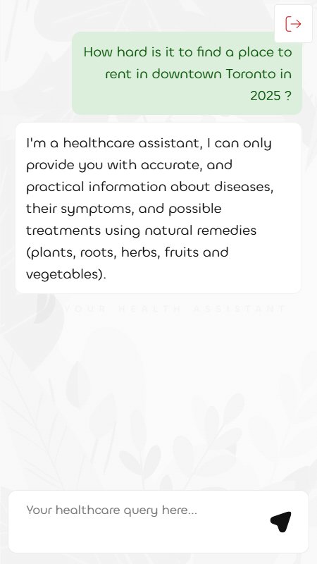 NaturecareAI only talking about natural remedies