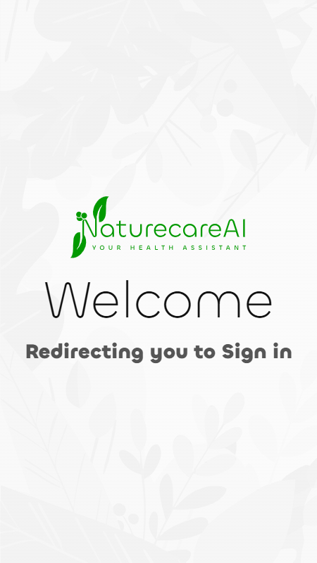 NaturecareAI signin redirect interface